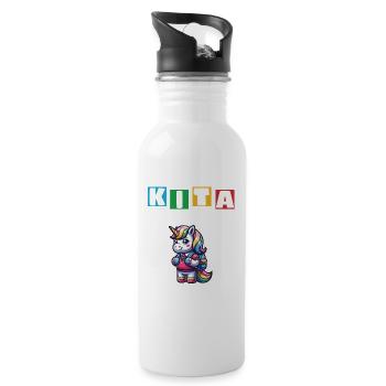 KITA Leavers School Child School Enrollment - Water bottle with straw - white - Right