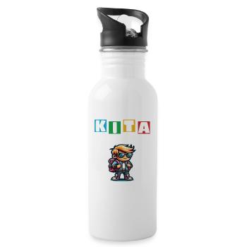 KITA Leavers School Child School Enrollment - Water bottle with straw - white - Right