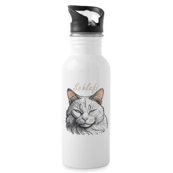 CAT Schlafi - Gourde avec paille intégrée - blanc - Droite