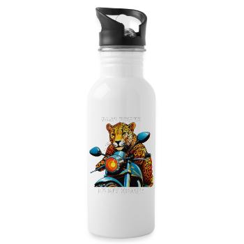 MOTORRAD FAST POWER IS MY DRIVE - Trinkflasche mit integriertem Trinkhalm - Weiß - Rechts