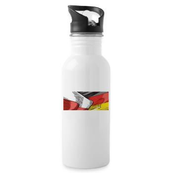 POLAND, GERMANY - Water bottle with straw - white - Right