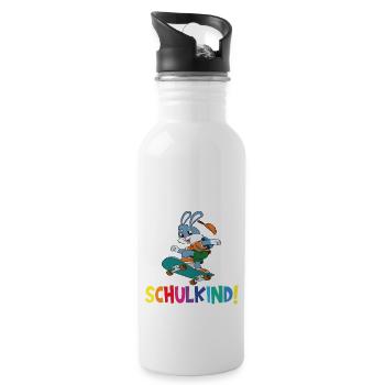 School Child 2024 School Enrollment Back to School - Water bottle with straw - white - Right