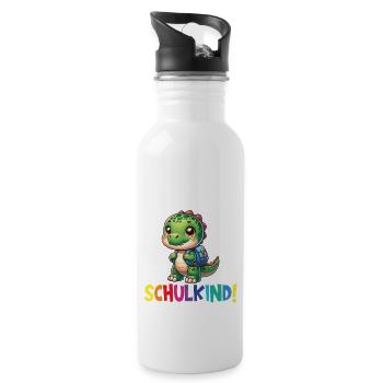 School Child 2024 School Enrollment Back to School - Water bottle with straw - white - Right