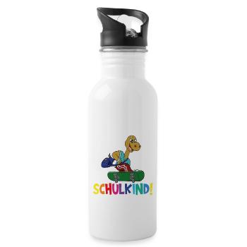 School Child 2024 School Enrollment Back to School - Water bottle with straw - white - Right