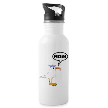 Moin Seagull Rubber Boots Boots Speech Bubble - Water bottle with straw - white - Right