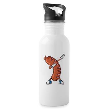 Grilling Charcoal Grill Sausage Roaster Makes Dabbibg - Water bottle with straw - white - Right