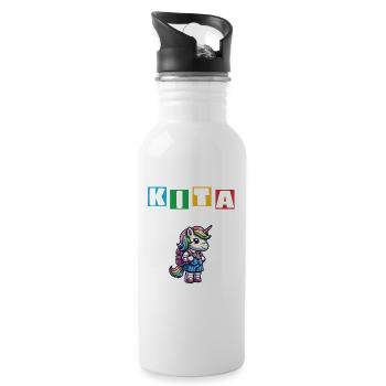 KITA Leavers School Child School Enrollment - Water bottle with straw - white - Right