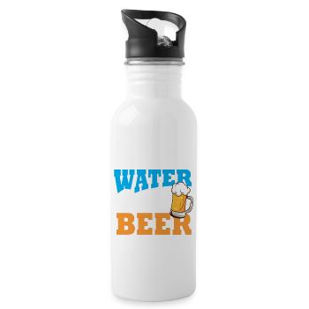 Save Water Drink Beer - Water bottle with straw - white - Right