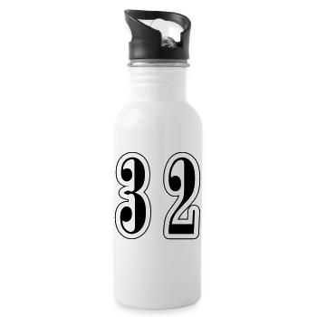 32 Number symbol - Water bottle with straw - white - Right