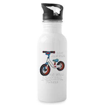 MUST RIDE BALANCE BIKE - Water bottle with straw - white - Right