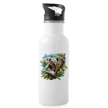 Koalas Koala - Water bottle with straw - white - Right