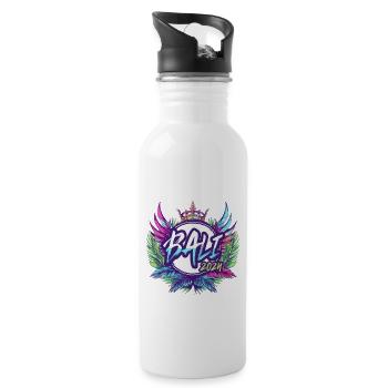 Bali 2024 Colorful - Water bottle with straw - white - Right
