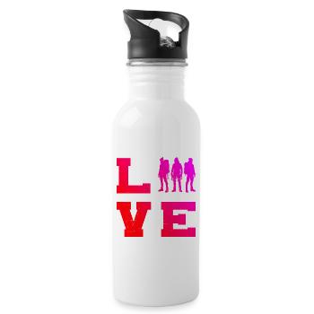 Climbers Men Bouldering Bouldering Climbing - Water bottle with straw - white - Right