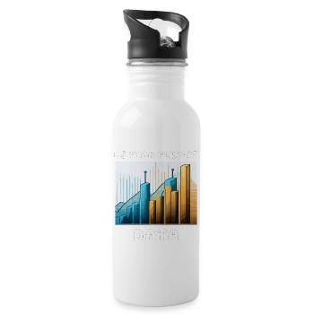 I SPEAK FLUENT DATA - Water bottle with straw - white - Right
