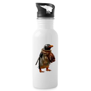 Pingouin - Gourde avec paille intégrée - blanc - Droite