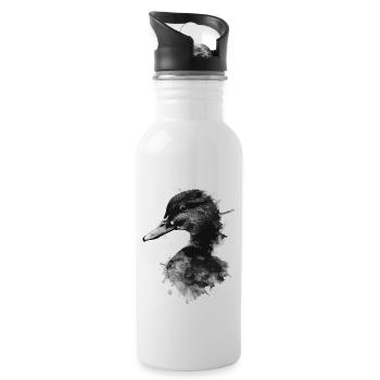 Ente - Trinkflasche mit integriertem Trinkhalm - Weiß - Rechts