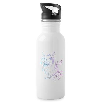 Brown-Throated Pilosa Folivora Lover Sloth - Water bottle with straw - white - Right