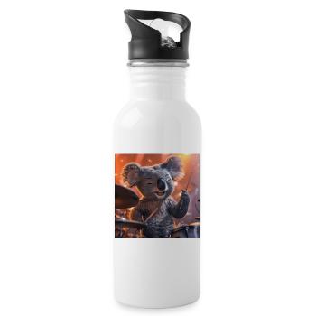 Koala - Water bottle with straw - white - Right