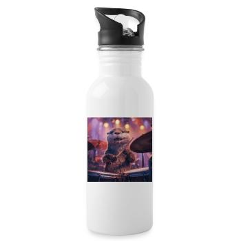 Otter - Water bottle with straw - white - Right