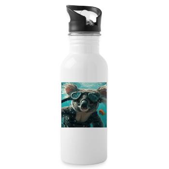 Koala - Water bottle with straw - white - Right