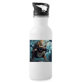 Squirrel - Water bottle with straw - white - Right