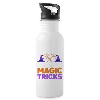 Funny Magician Magic - Water bottle with straw - white - Right