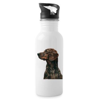 Beagle - Gourde avec paille intégrée - blanc - Droite
