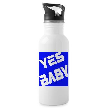 Yes Baby - Trinkflasche mit integriertem Trinkhalm - Weiß - Rechts
