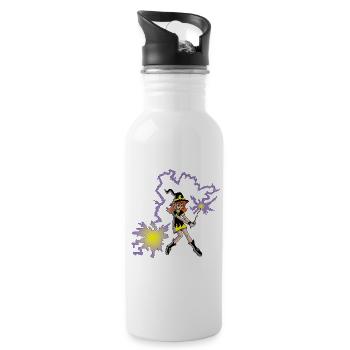 Apprentice Witch - Water bottle with straw - white - Right