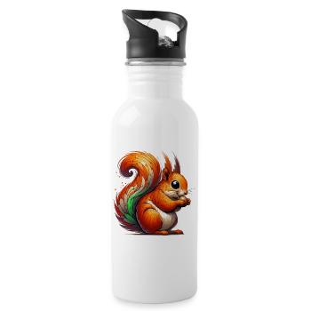 Squirrel - Water bottle with straw - white - Right