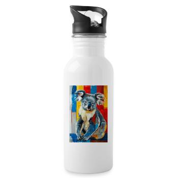 Koala - Water bottle with straw - white - Right