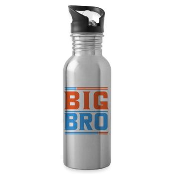 GROSSER BRUDER - Trinkflasche mit integriertem Trinkhalm - Lightsilver - Rechts