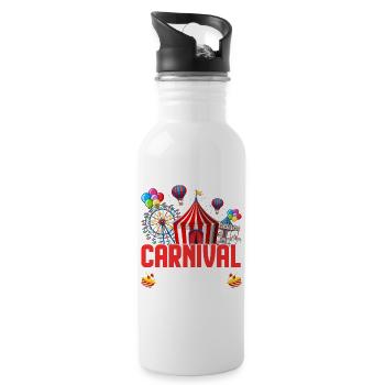 Carnival Circus - Water bottle with straw - white - Right