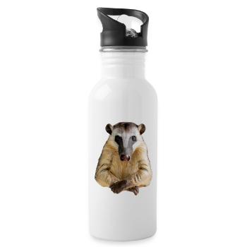 Anteater - Water bottle with straw - white - Right