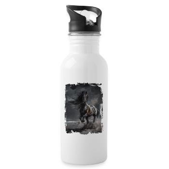 Arabic - Water bottle with straw - white - Right