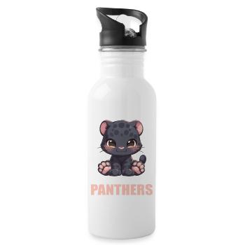 Panthers Panther - Water bottle with straw - white - Right