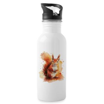 Squirrel - Water bottle with straw - white - Right