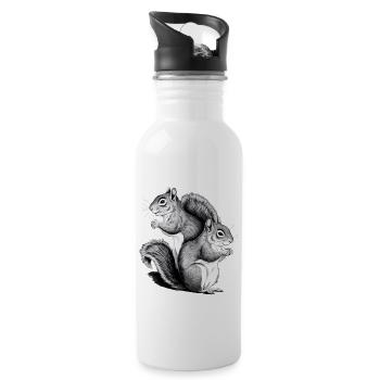 Squirrel - Water bottle with straw - white - Right