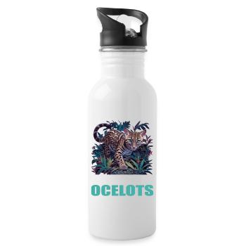 Ocelots Ocelot - Gourde avec paille intégrée - blanc - Droite