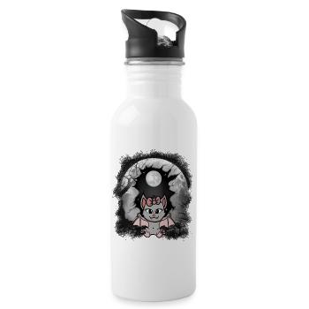 Child Halloween Bat Bats Kids - Water bottle with straw - white - Right