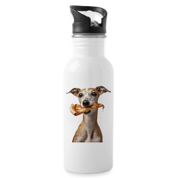Whippet - Trinkflasche mit integriertem Trinkhalm - Weiß - Rechts
