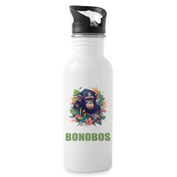 Bonobos Bonobo - Water bottle with straw - white - Right