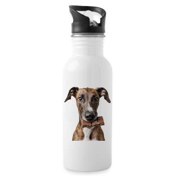Greyhound - Water bottle with straw - white - Right