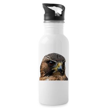 Falcons - Water bottle with straw - white - Right
