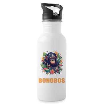 Bonobos Bonobo - Water bottle with straw - white - Right