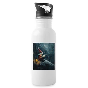 Christmas Elf Women Men Children Christmas - Water bottle with straw - white - Right