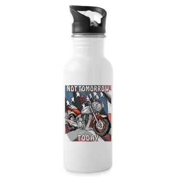 MOTORRAD NOT TOMORROW TODAY - Water bottle with straw - white - Right
