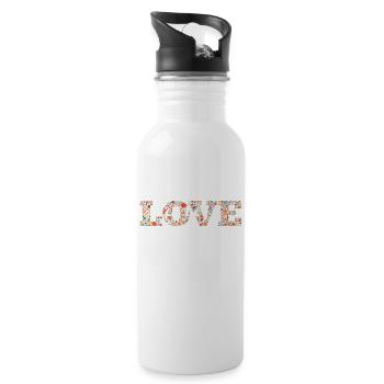 Liebe Gigi Love Gigi - Water bottle with straw - white - Right