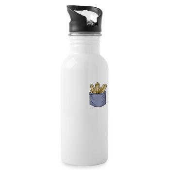 Mineraliensammeln Brusttasche Geologe Mineral - Trinkflasche mit integriertem Trinkhalm - Weiß - Rechts