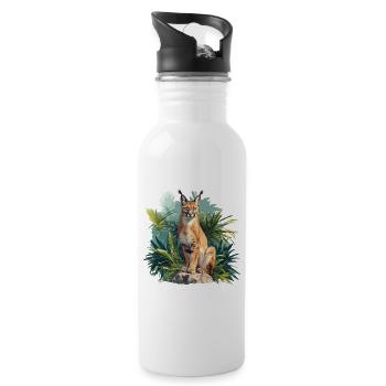 Caracal Karakale Karakal - Water bottle with straw - white - Right